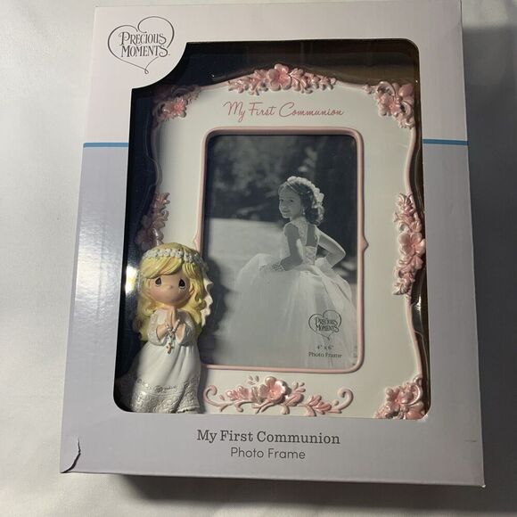 Home Decorations Girls Precious Moments My First Communion Photo Frame 4x6 - Picture 10 of 10